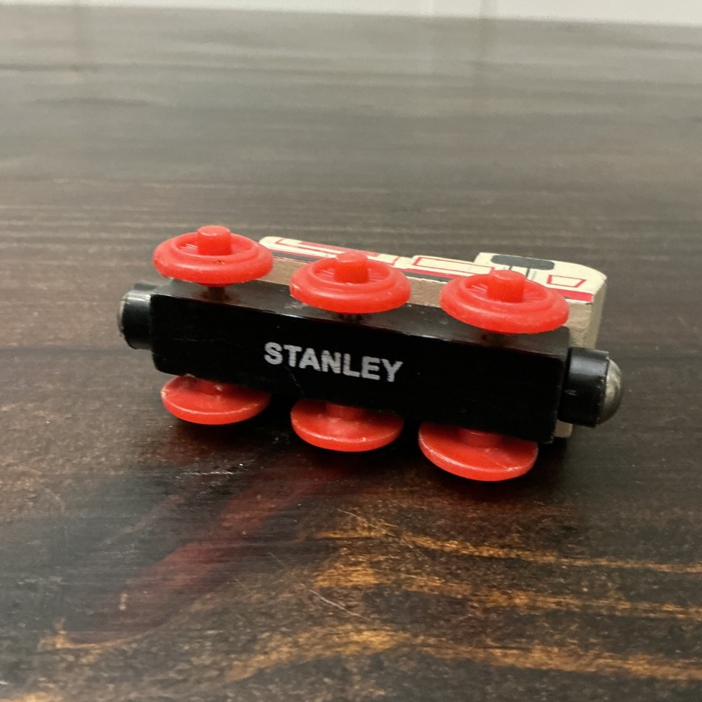 Thomas & Friends Stanley Wooden Railway Engine White Red Magnetic Train Toy - Picture 6 of 6